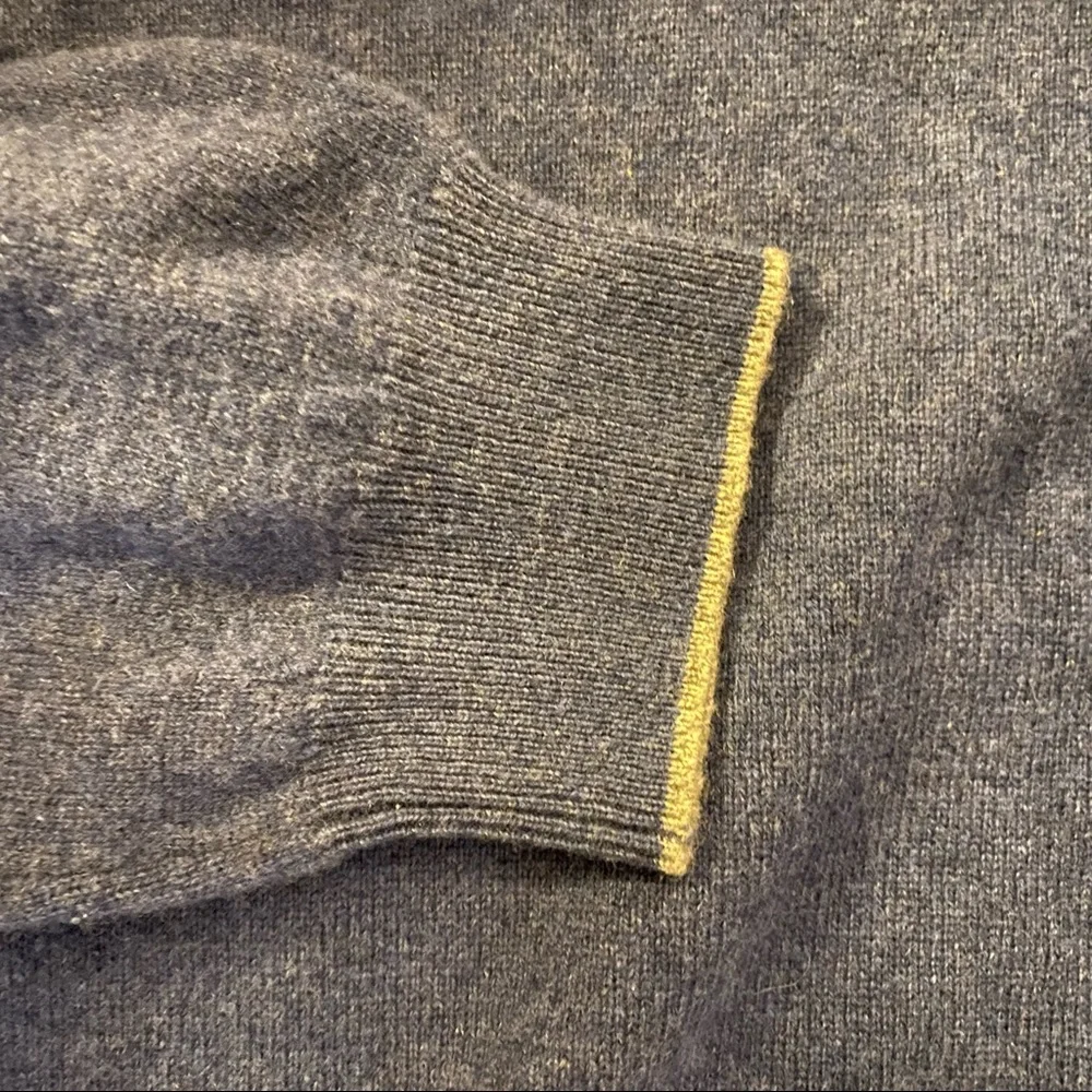 Ermengildo Zegna Men’s Blue Wool/Cashmere Sweater - Picture 4 of 5
